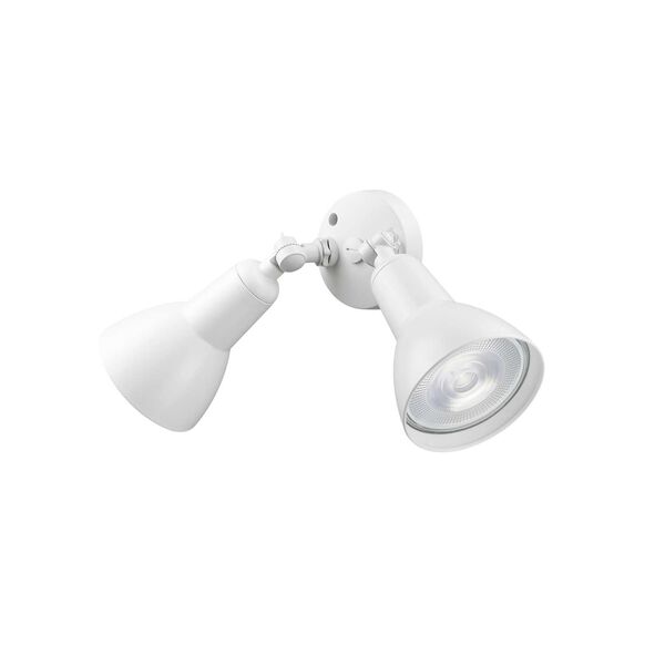 Matte White 16-Inch Two-Light Security Flood Light, image 3