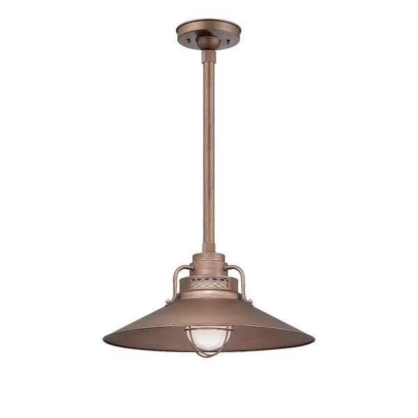 R Series Copper One-Light Railroad Shade, image 1