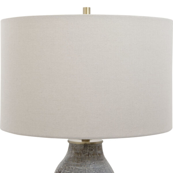 Monacan Gray One-Light Textured Table Lamp, image 5