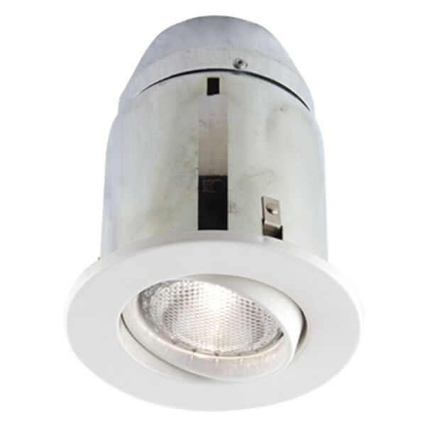 Serie 900 White One-Light Recessed Halogen Lighting Kit, image 1