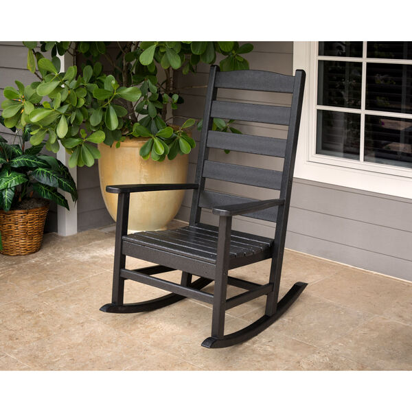 Shaker Black Porch Rocking Chair, image 2