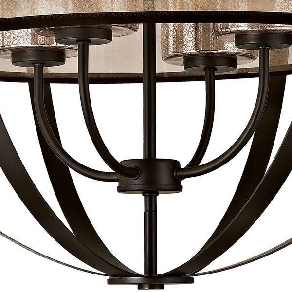 Diffusion Oil Rubbed Bronze 24-Inch Four-Light Chandelier, image 4
