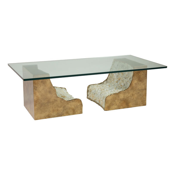 Signature Designs Bronze and Clear Apricity Rectangular Cocktail Table, image 1