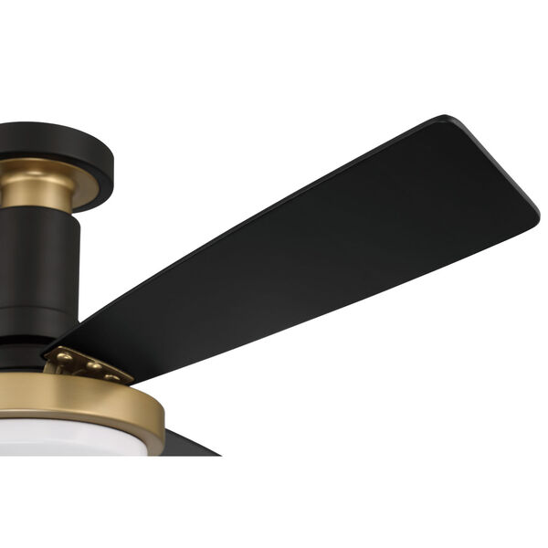 Manning Flat Black Satin Brass 52-Inch LED Ceiling Fan, image 5