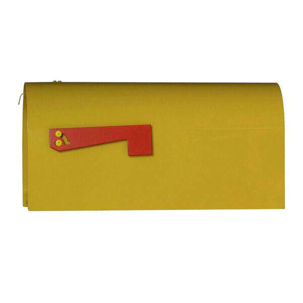 Rigby Yellow Curbside Mailbox, image 5