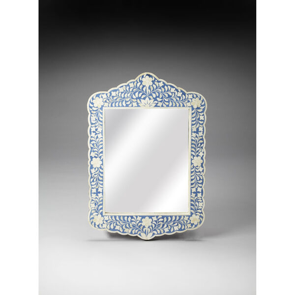 Blue Bone Inlay Wall Mirror, image 1