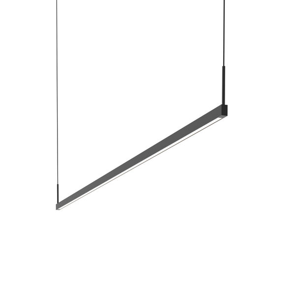 Thin-Line Satin Black LED 72-Inch Pendant, image 1