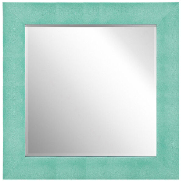 Shagreen Teal 48 x 48-Inch Beveled Wall Mirror, image 2