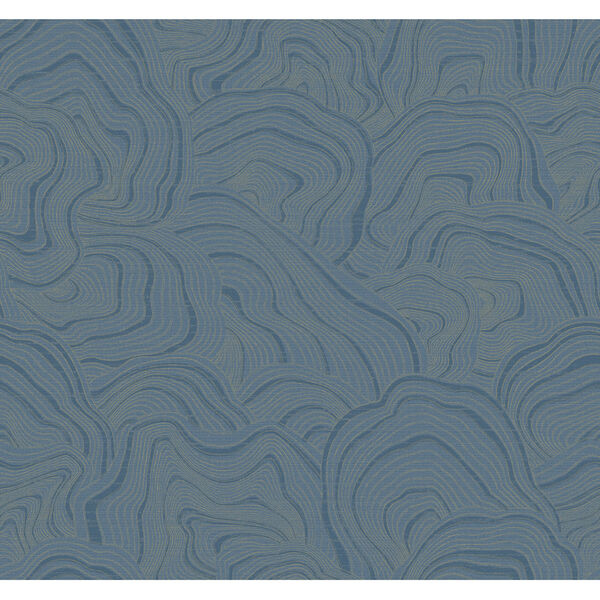 Ronald Redding 24 Karat Blue Geodes Wallpaper, image 2