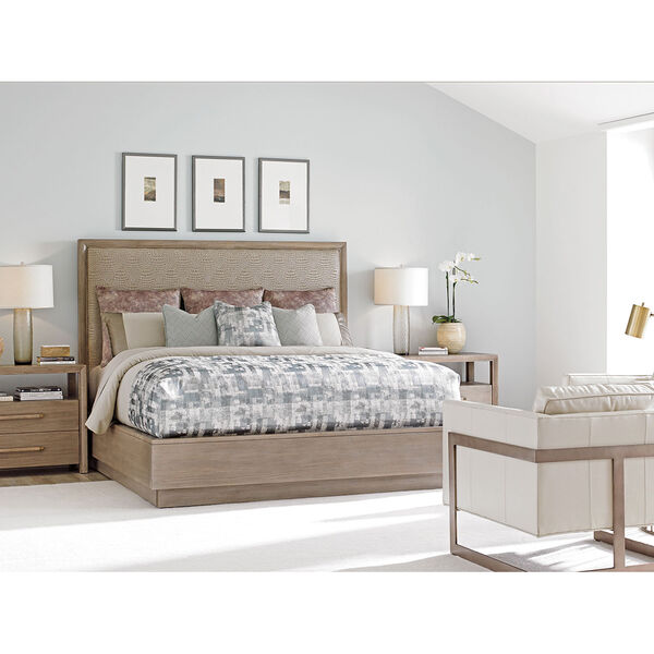 Shadow Play Beige and Gray Uptown King Platform Bed, image 2