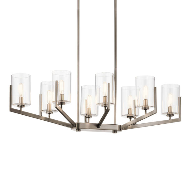 Nye Classic Pewter Eight-Light Chandelier, image 4