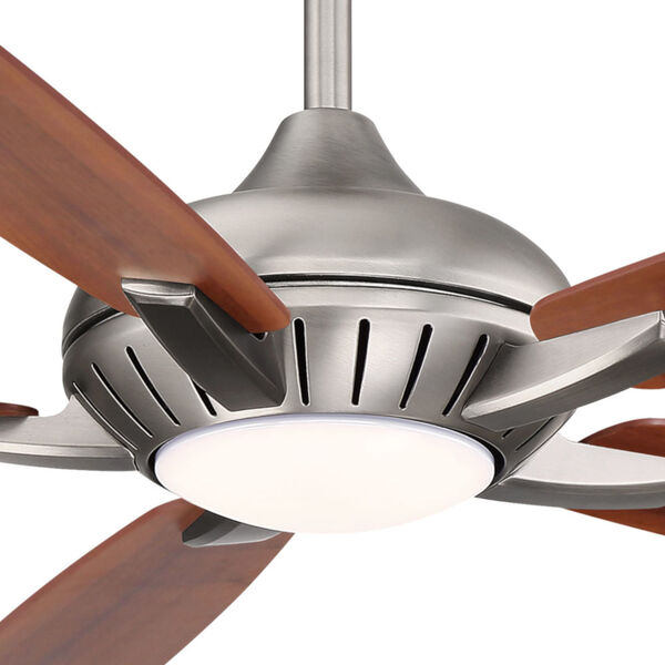 Dyno XL Brushed Nickel 60-Inch Smart Ceiling Fan with Medium Maple and Dark Walnut Blades, image 7