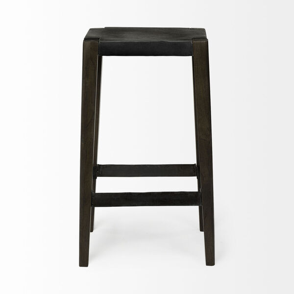 Nell Brown and Black Bar Height Stool, image 4