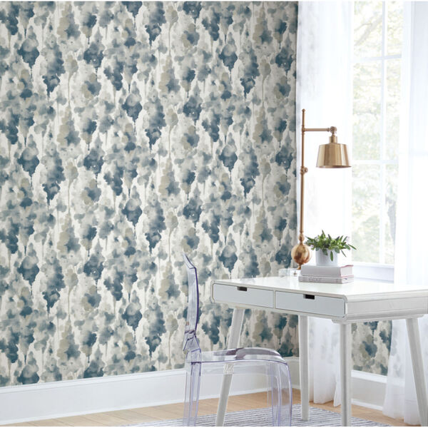 Candice Olson Modern Nature 2nd Edition Navy Mirage Wallpaper, image 1