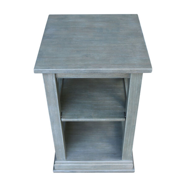 Hampton  Heather Grey 16-Inch  Accent Table with Shelves, image 2