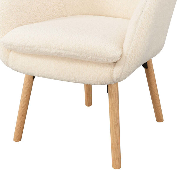 Take a Seat Charlotte Sherpa Creme Accent Chair, image 8