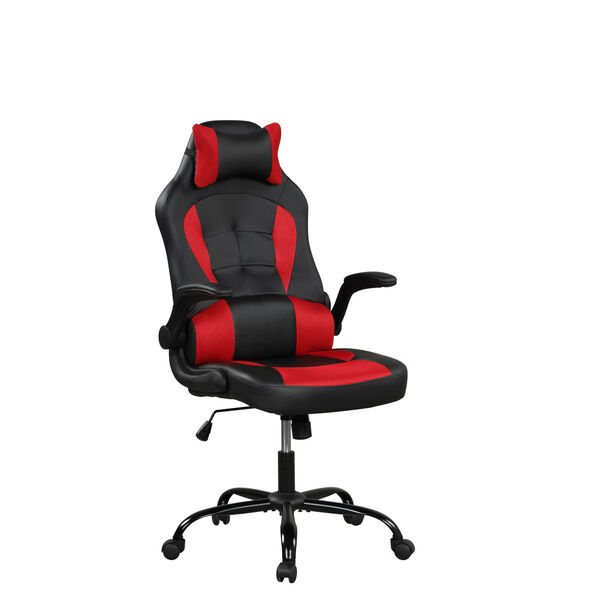 Victor Red Gaming Office Chair with Faux Leather, image 4