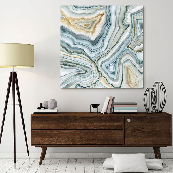 Agate Abstract II Frameless Free Floating Tempered Glass Wall Art, image 4
