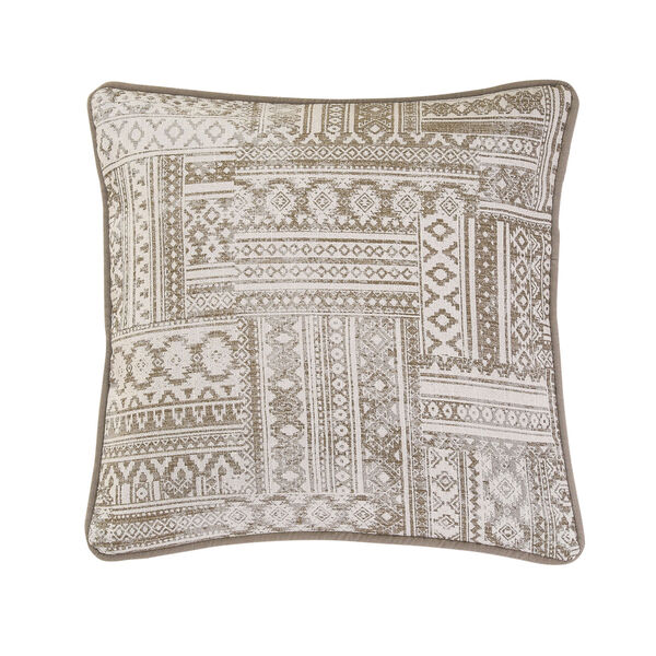 Trent Taupe 18 In. X 18 In. Throw Pillow, image 1