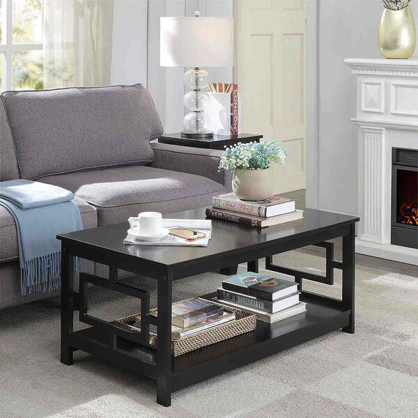Town Square Black 22-Inch Square Coffee Table, image 1