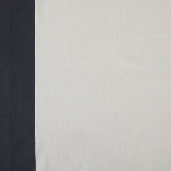 Fresh Popcorn and Polo Navy Grommet Vertical Colorblock Curtain Single Panel, image 6