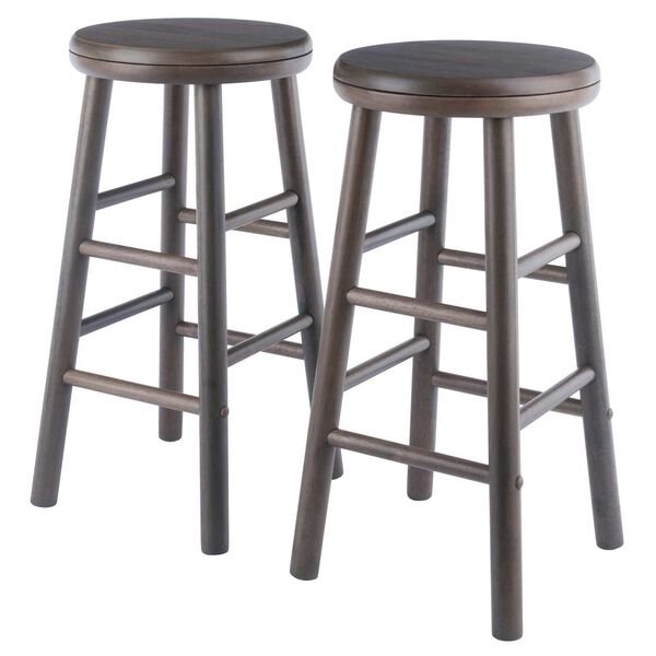 Shelby Oyster Swivel Seat Bar Stool, Set of Two, image 1