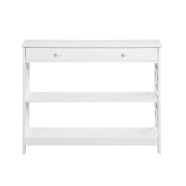 Town Square White Accent Console Table, image 4