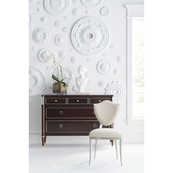 Caracole Classic Mocha Walnut and Soft Silver Paint Suite Mate Dressers, image 3