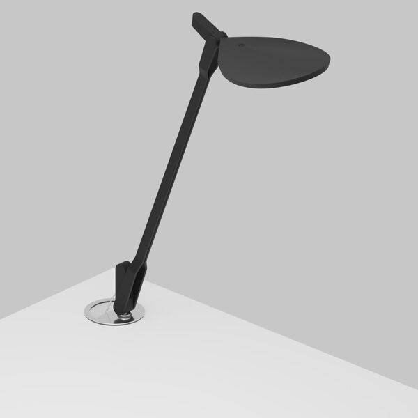 Splitty Matte Black LED Desk Lamp with Grommet Mount, image 1