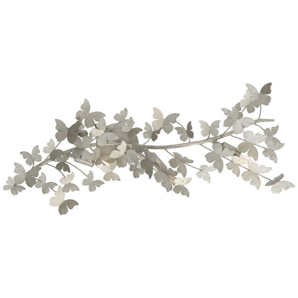 Farfalle Large Sconce in Burnished Silver Leaf by Julie Neill, image 1