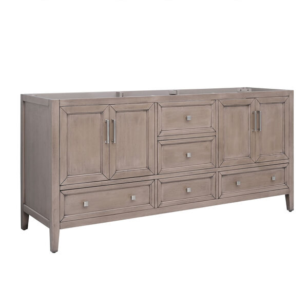 Everette Gray Oak 72-Inch Double Vanity Cabinet, image 2