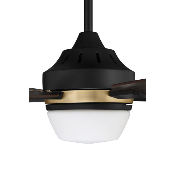 Fresco Flat Black Satin Brass 52-Inch LED Ceiling Fan, image 5