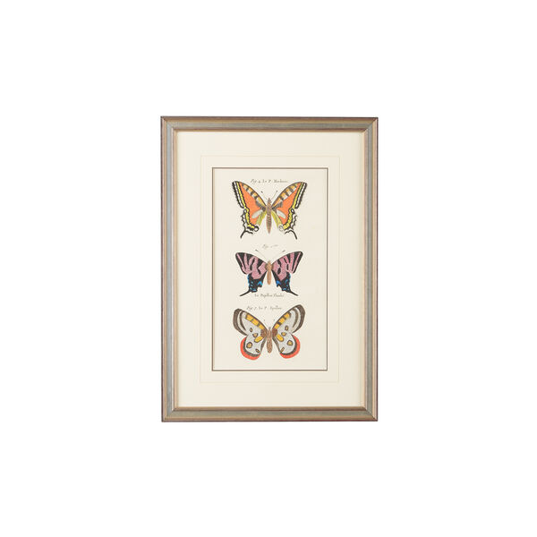 Silver Vertical Butterfly II Print, image 1