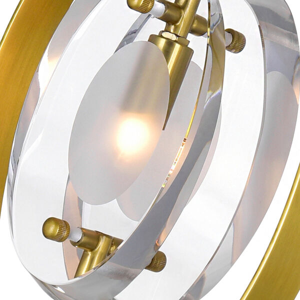 Iris Brass One-Light Mini Pendant, image 4