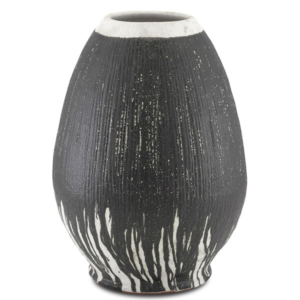 Chartwell Textured Black and White Urn, image 1