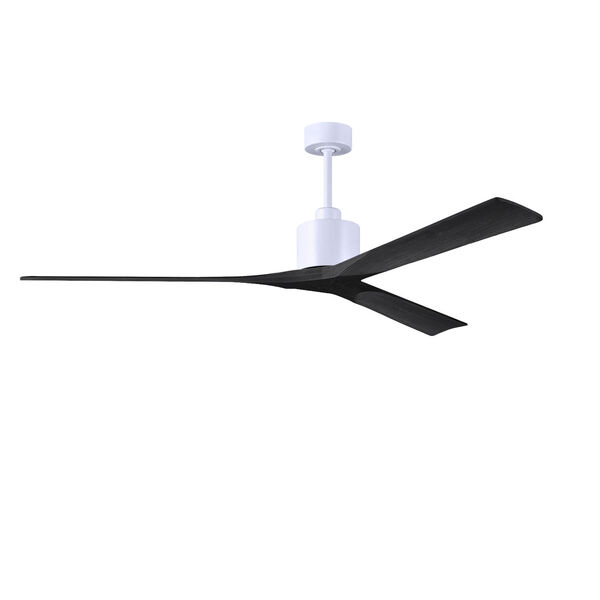 Nan XL Matte White 72-Inch Ceiling Fan with Matte Black Blades, image 1