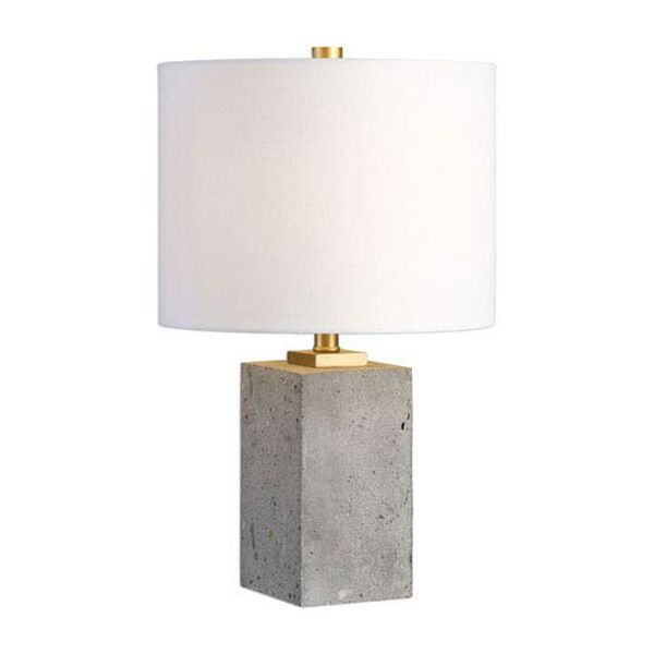 Calvin Concrete Block Table Lamp - (Open Box), image 1