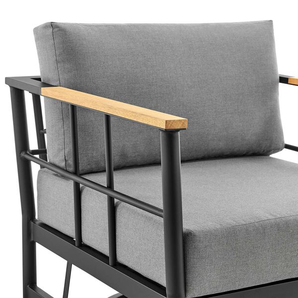 Shari Black Outdoor Swivel Chair, image 6