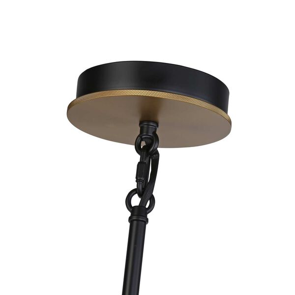Cheshire Black Brass LED Pendant, image 4