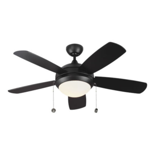 Discus Matte Black 44-Inch LED Ceiling Fan, image 1