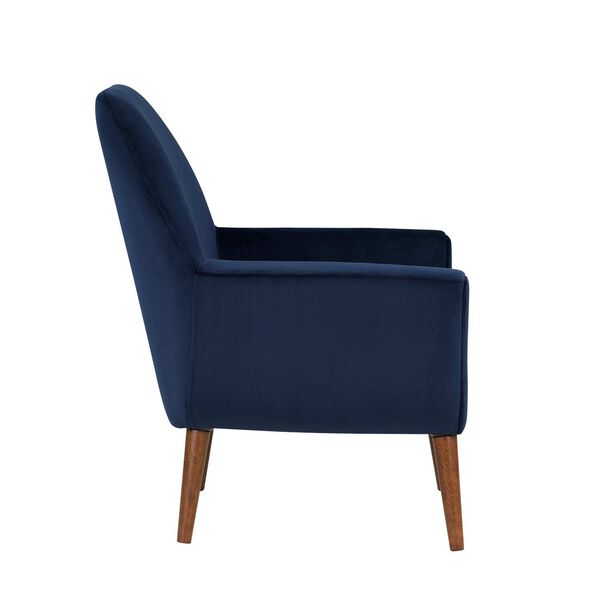 Accera Navy Blue Velvet Arm Chair, image 5
