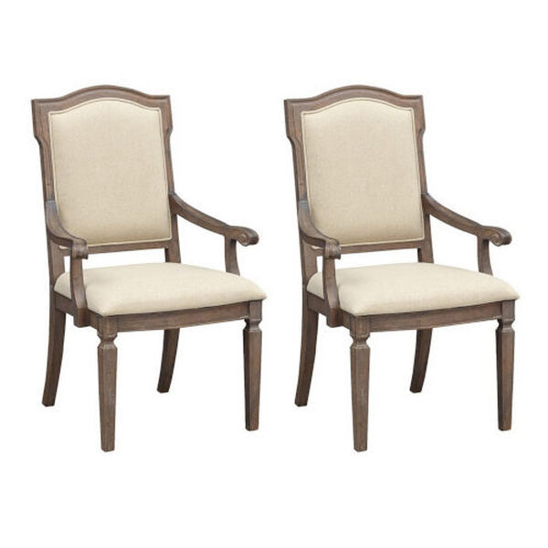 Sussex Russet Brown Dining Arm Chair, Set of 2, image 1