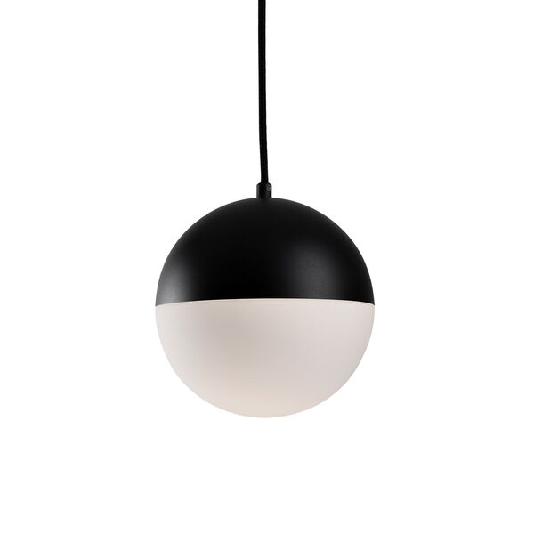 Black Seven-Inch One-Light LED Mini-Pendant, image 1