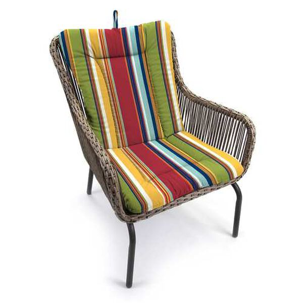 Westport Garden Multicolour 21 x 38 Inches Knife Edge Outdoor Chair Cushion, image 5