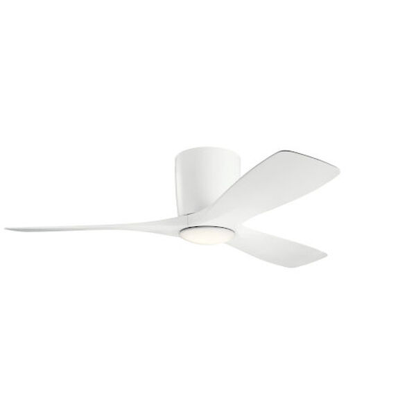 Richmond Matte White 48-Inch LED Ceiling Fan, image 1
