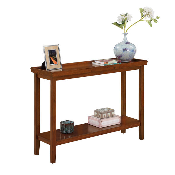 Ledgewood Cherry Console Table with Shelf, image 4