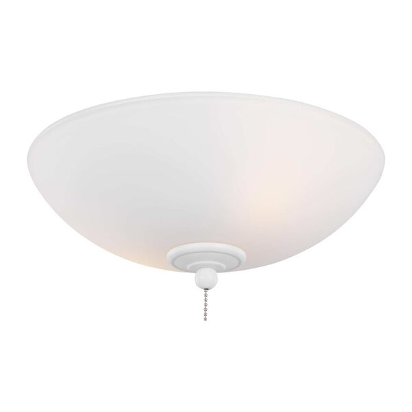 Matte White 12-Inch Ceiling Fan Light Kit, image 1