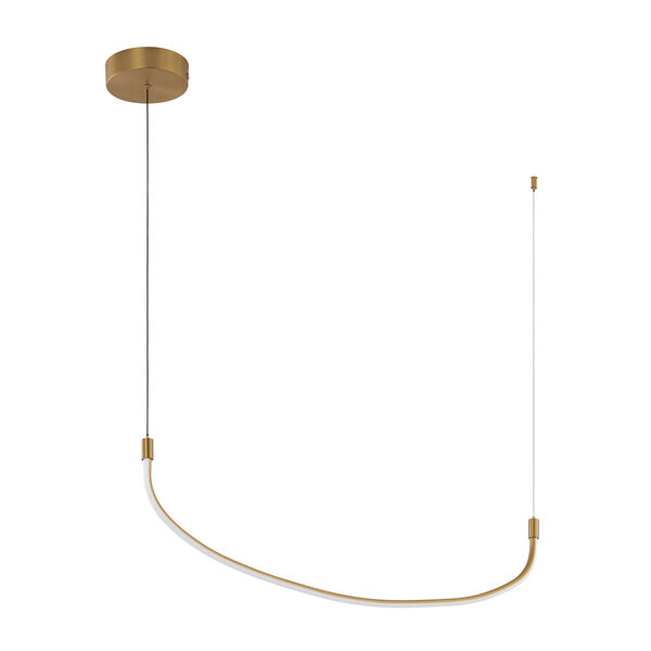 Talis Brushed Gold 37-Inch LED Pendant, image 1