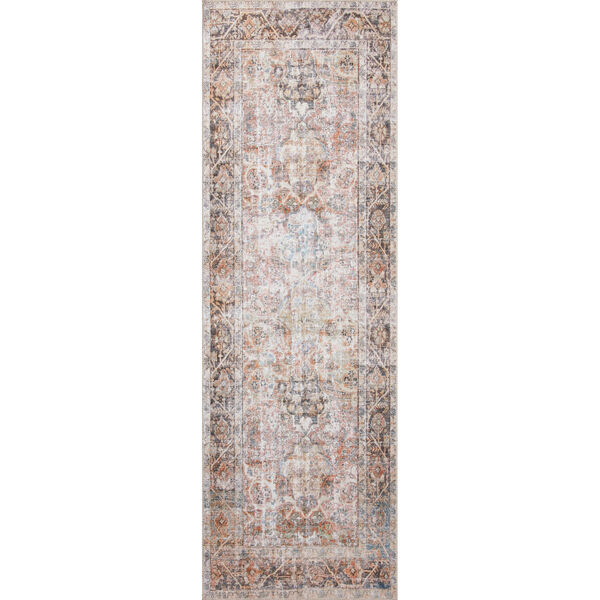 Adrian Sunset and Charcoal Runner Rug, image 1