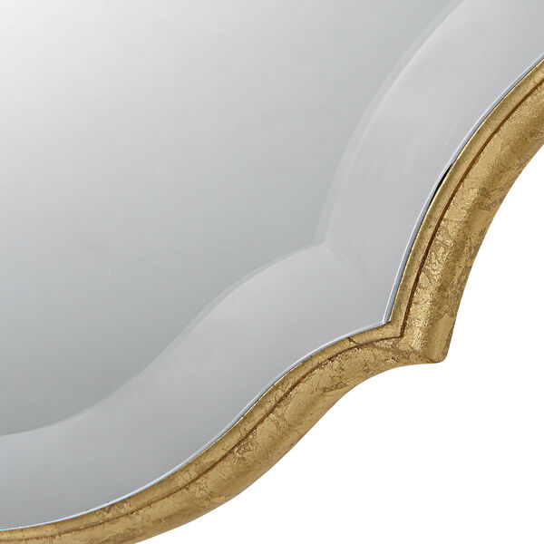 Evelyn Antique Gold Beveled Wall Mirror, image 5